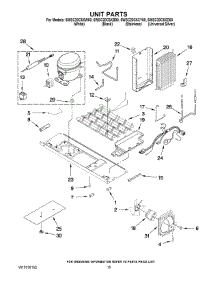09 - Unit Parts parts for Whirlpool Refrigerator 6WSC20C6XW00 from AppliancePartsPros.com
