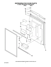 04 - Refrigerator Door Parts parts for Whirlpool Refrigerator W9RXXMFWB01 from AppliancePartsPros.com