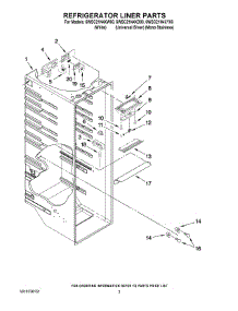 02 - Refrigerator Liner Parts parts for Whirlpool Refrigerator 6WSC21N4XW00 from AppliancePartsPros.com