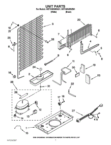 04 - Unit Parts parts for Whirlpool Refrigerator W8TXNWMWB01 from AppliancePartsPros.com