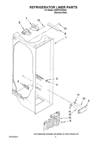 02 - Refrigerator Liner Parts parts for Whirlpool Refrigerator ED5PVEXWS02 from AppliancePartsPros.com