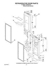07 - Refrigerator Door Parts parts for Whirlpool Refrigerator 7GI5FSAXVY3 from AppliancePartsPros.com