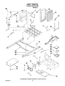 09 - Unit Parts parts for Whirlpool Refrigerator ED2KHAXVS02 from AppliancePartsPros.com