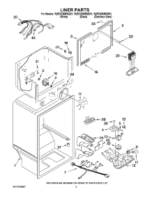 02 - Liner Parts parts for Whirlpool Refrigerator W2RXEMMWB01 from AppliancePartsPros.com