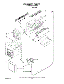 12 - Icemaker Parts parts for Whirlpool Refrigerator ED2KHAXVS02 from AppliancePartsPros.com
