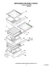 03 - Refrigerator Shelf Parts parts for Whirlpool Refrigerator ED5LVAXWS01 from AppliancePartsPros.com