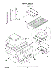 03 - Shelf Parts parts for Whirlpool Refrigerator GR2FHMXVY03 from AppliancePartsPros.com