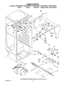 03 - Liner Parts parts for Whirlpool Refrigerator W8RXEGMWD01 from AppliancePartsPros.com