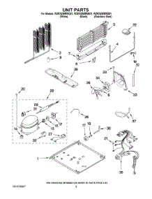 05 - Unit Parts parts for Whirlpool Refrigerator W2RXEMMWS01 from AppliancePartsPros.com