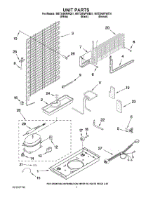 04 - Unit Parts parts for Whirlpool Refrigerator W8TXNWFWT01 from AppliancePartsPros.com