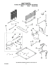 05 - Unit Parts parts for Whirlpool Refrigerator W9TXNMFWB01 from AppliancePartsPros.com