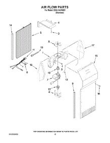 09 - Air Flow Parts parts for Whirlpool Refrigerator ED5LVAXWS01 from AppliancePartsPros.com
