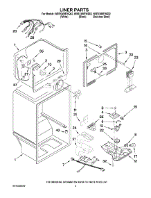 02 - Liner Parts parts for Whirlpool Refrigerator W9RXNMFWB02 from AppliancePartsPros.com