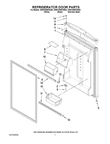 04 - Refrigerator Door Parts parts for Whirlpool Refrigerator W9RXNMFWB02 from AppliancePartsPros.com