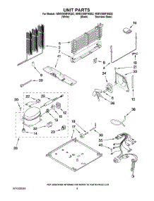 05 - Unit Parts parts for Whirlpool Refrigerator W9RXNMFWB02 from AppliancePartsPros.com