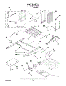 11 - Unit Parts parts for Whirlpool Refrigerator ED5LVAXWS01 from AppliancePartsPros.com