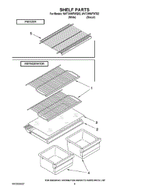 05 - Shelf Parts parts for Whirlpool Refrigerator W4TXNWFWQ02 from AppliancePartsPros.com