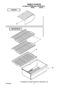 05 - Shelf Parts parts for Whirlpool Refrigerator W6TXNWFWQ01 from AppliancePartsPros.com