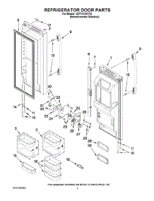 04 - Refrigerator Door Parts parts for Whirlpool Refrigerator GI7FVCXWY02 from AppliancePartsPros.com