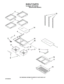 06 - Shelf Parts parts for Whirlpool Refrigerator GI7FVCXWY02 from AppliancePartsPros.com