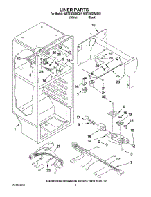 03 - Liner Parts parts for Whirlpool Refrigerator W8TXNGMWQ01 from AppliancePartsPros.com