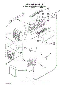 05 - Icemaker Parts parts for Whirlpool Refrigerator W8TXNGMWQ01 from AppliancePartsPros.com