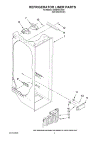 02 - Refrigerator Liner Parts parts for Whirlpool Refrigerator ED5GVEXVD03 from AppliancePartsPros.com