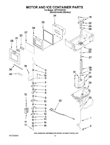 07 - Motor And Ice Container Parts parts for Whirlpool Refrigerator GI7FVCXWY02 from AppliancePartsPros.com