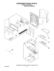 09 - Dispenser Front Parts parts for Whirlpool Refrigerator GI7FVCXWY02 from AppliancePartsPros.com