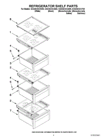 03 - Refrigerator Shelf Parts parts for Whirlpool Refrigerator GSS26C5XXA00 from AppliancePartsPros.com