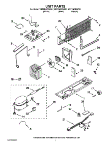 04 - Unit Parts parts for Whirlpool Refrigerator W8TXNGFWB01 from AppliancePartsPros.com