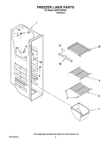 04 - Freezer Liner Parts parts for Whirlpool Refrigerator ED5FVGXWS02 from AppliancePartsPros.com