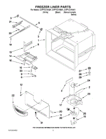 02 - Freezer Liner Parts parts for Whirlpool Refrigerator GI7FVCXWB01 from AppliancePartsPros.com