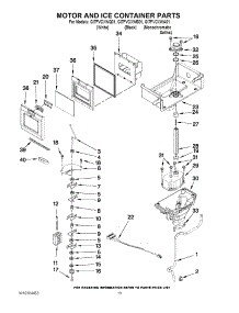 07 - Motor And Ice Container Parts parts for Whirlpool Refrigerator GI7FVCXWB01 from AppliancePartsPros.com