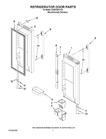 05 - Refrigerator Door Parts parts for Whirlpool Refrigerator GX5SHDXVY04 from AppliancePartsPros.com