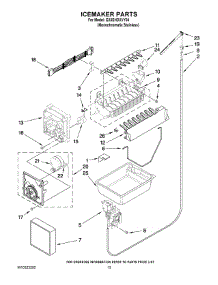 08 - Icemaker Parts parts for Whirlpool Refrigerator GX5SHDXVY04 from AppliancePartsPros.com