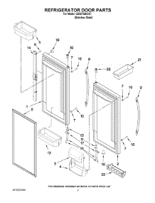 04 - Refrigerator Door Parts parts for Whirlpool Refrigerator G20EFSB23S7 from AppliancePartsPros.com