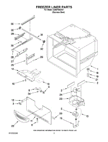 02 - Freezer Liner Parts parts for Whirlpool Refrigerator G25EFSB23S7 from AppliancePartsPros.com