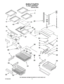 06 - Shelf Parts parts for Whirlpool Refrigerator G25EFSB23S7 from AppliancePartsPros.com