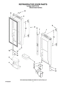 05 - Refrigerator Door Parts parts for Whirlpool Refrigerator GX5FHTXVY04 from AppliancePartsPros.com