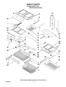 07 - Shelf Parts parts for Whirlpool Refrigerator GX5FHTXVY04 from AppliancePartsPros.com