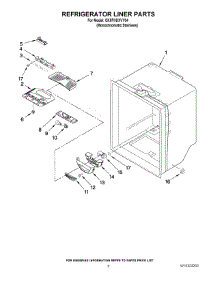 04 - Refrigerator Liner Parts parts for Whirlpool Refrigerator GX5FHDXVY04 from AppliancePartsPros.com