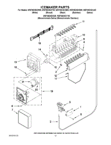 10 - Icemaker Parts parts for Whirlpool Refrigerator WSF26D3EXS00 from AppliancePartsPros.com