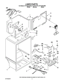 03 - Liner Parts parts for Whirlpool Refrigerator ET1CHEXVT03 from AppliancePartsPros.com