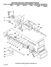 05 - Motor And Ice Container Parts parts for Whirlpool Refrigerator WSF26D4EXW00 from AppliancePartsPros.com