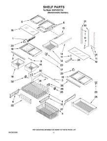 07 - Shelf Parts parts for Whirlpool Refrigerator GX5FHDXVY04 from AppliancePartsPros.com