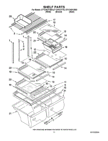 06 - Shelf Parts parts for Whirlpool Refrigerator ET1CHEXVB03 from AppliancePartsPros.com