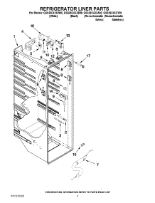 02 - Refrigerator Liner Parts parts for Whirlpool Refrigerator GSS26C4XXW00 from AppliancePartsPros.com
