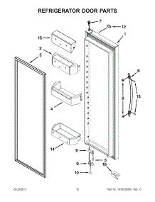 07 - Refrigerator Door Parts parts for Whirlpool Refrigerator GSS26C4XXA00 from AppliancePartsPros.com