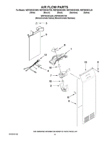 11 - Air Flow Parts parts for Whirlpool Refrigerator WSF26D3EXA00 from AppliancePartsPros.com